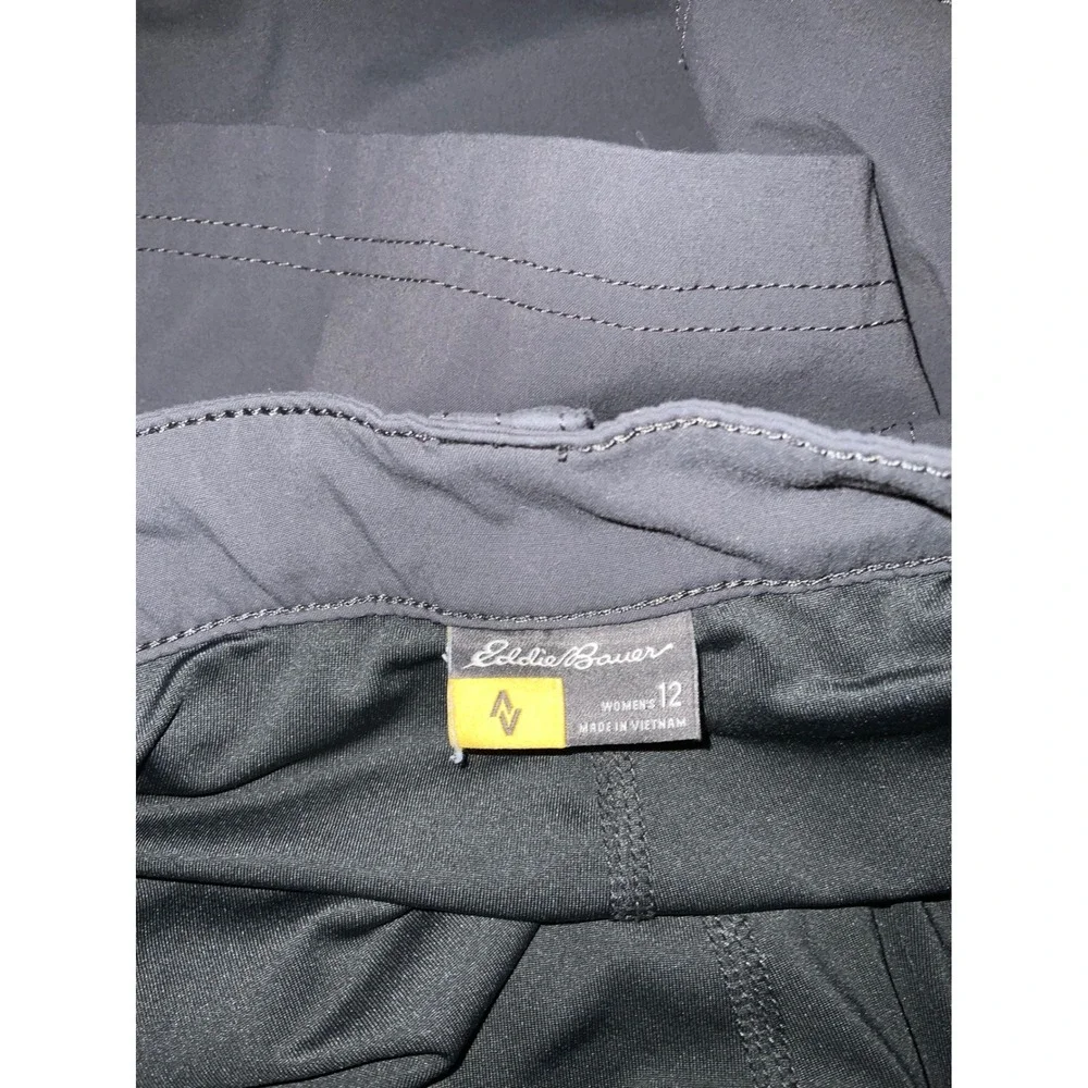 Eddie Bauer Womens Travex Skort Gray Hiking Travel Active Skirt Shorts Lining 12